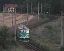 07.28 JHMD train to Nová Bystrice leaves Jindrichuv Hradec, on mixed gauge track. 29/07/07,    Canon EOS 300D DIGITAL,    1/125 sec at f / 5.6,   130 mm,   ISO 400,  29/07/2007