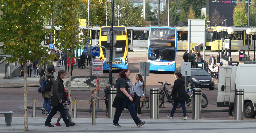 people, buses and trams
Utterly changed since I did a photographic project here on the ship canal in 1965
