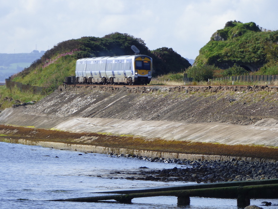 Whitehead arrival
The train from Belfast arrives on the edge of Belfast Lough in the railway town - and magnificent railway museum town - of Whitehead
