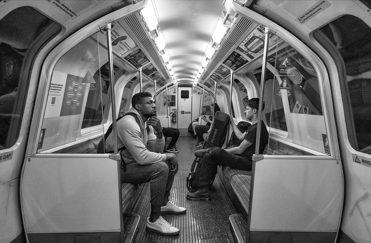 Going Undergound 
Passengers on the Glasgow Subway, 29 June, 2023

