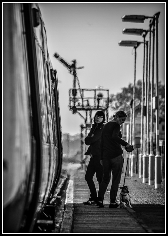 Reluctant Traveller
Postures and angles  tell the story at Lowestoft
