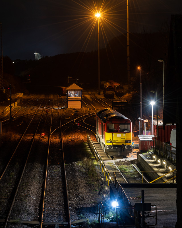 Star of the Show
DB Cargo Class 60 No. 60015 sits in the fueling road at Peak Forest on 23rd October 2022.
