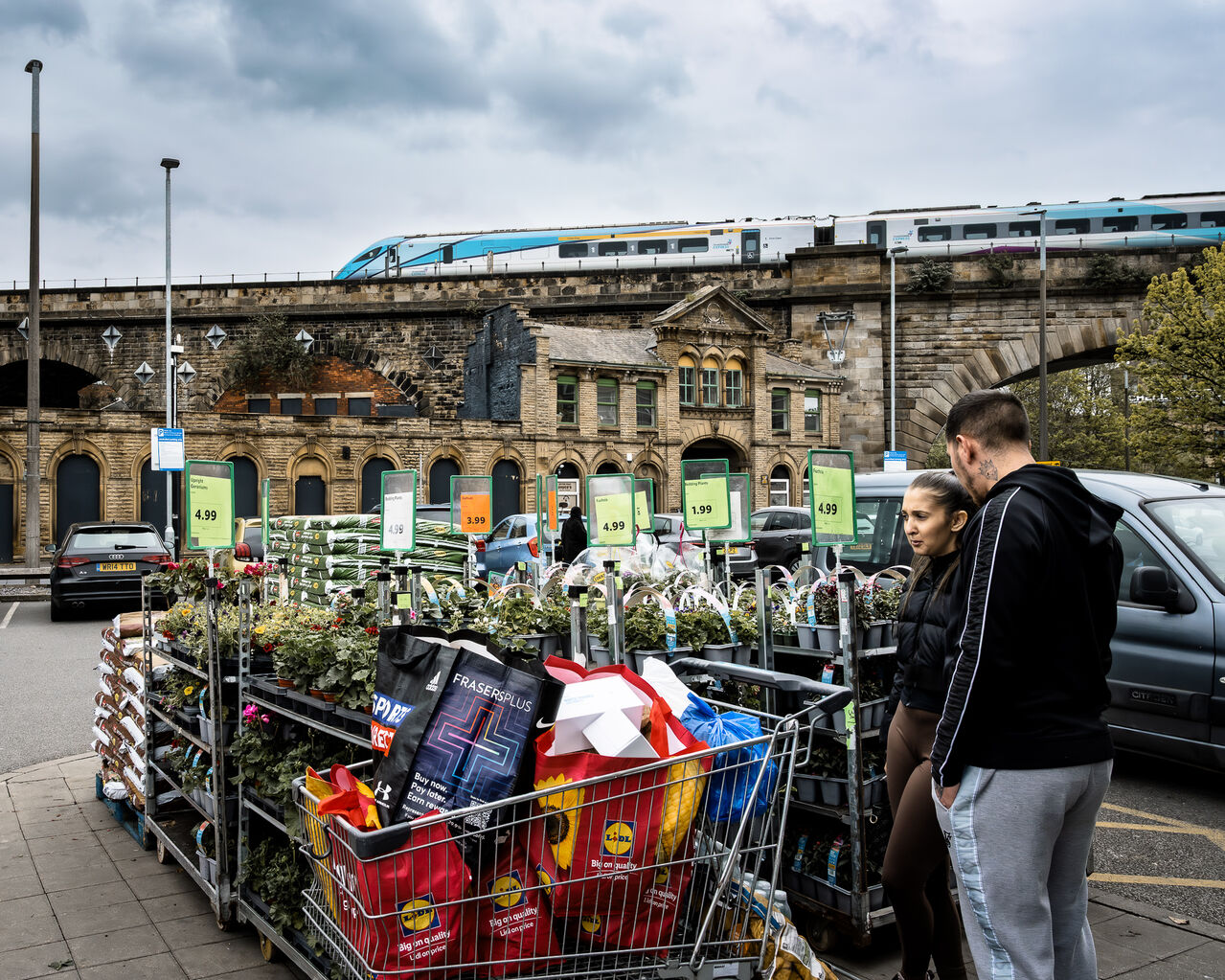 "I'm just saying...we came in for milk"
TransPennine Express Class 802 No. 802201 crosses the viaduct in Dewsbury working 1K13, the 08:54 Liverpool Lime Street – Hull service on 17 April 2026.
