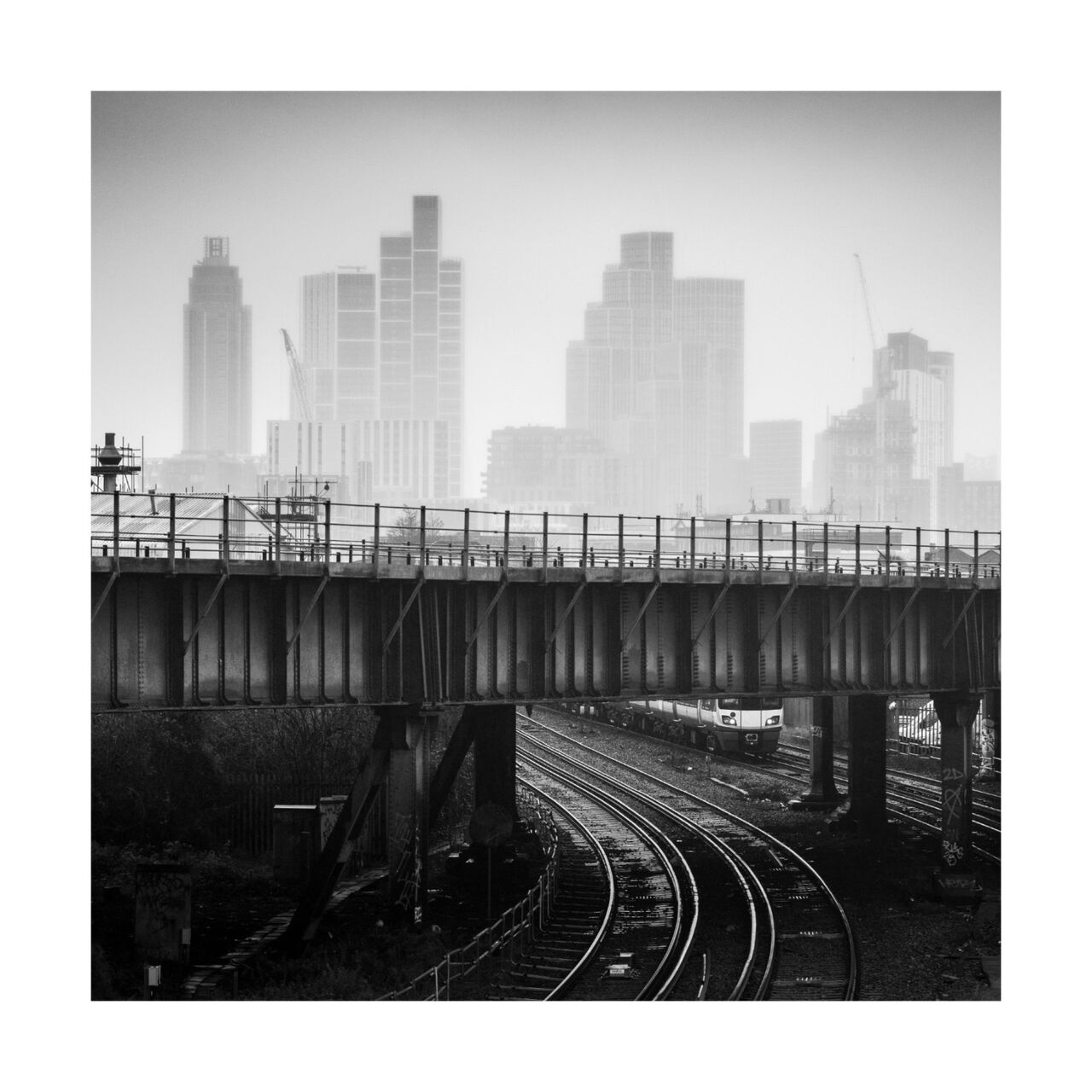 City Glimpse
A class 378 disappears from view at Culvert Road on a gloomy wet January day
