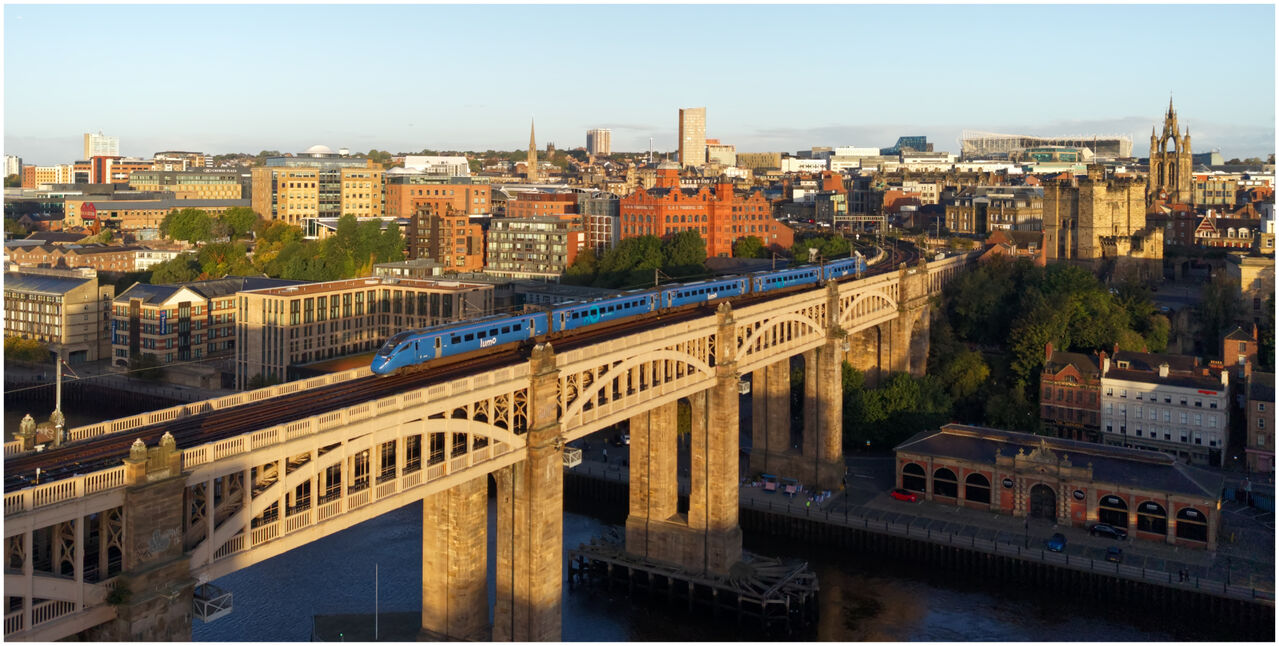 Bobs Bridge.
This is Newcastles High Level Bridge which was the original railway bridge over the River Tyne  designed by Robert Stephenson and opened by Queen Victoria in 1849.
The bridge is a double decker construction with rail on the top and cars beneath.
